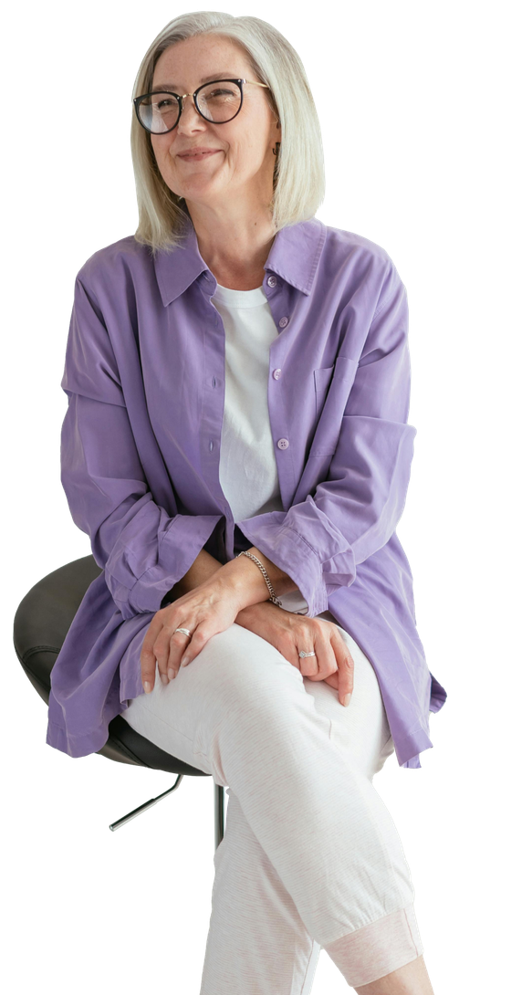 A smiling patient is shown with graphics overlaid to represent findings from a Home Medicines Review