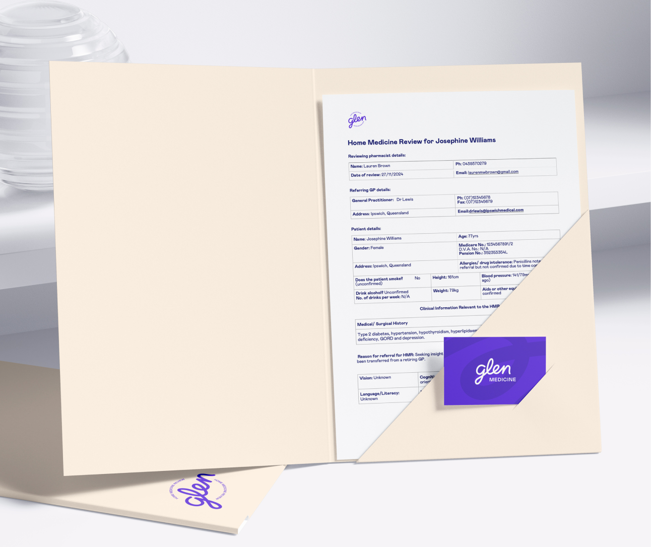 Sample Home Medicines Review report preview