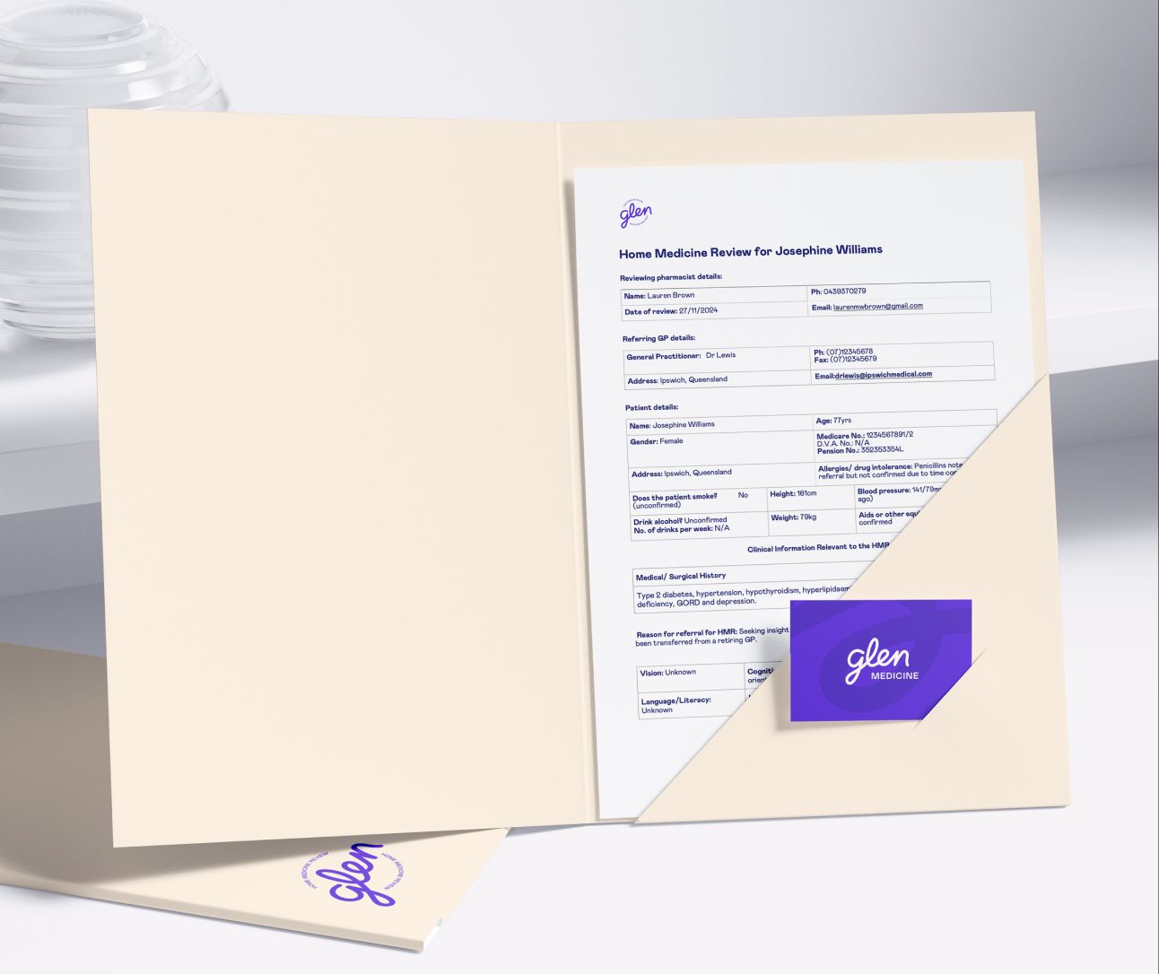 Sample Home Medicines Review report preview